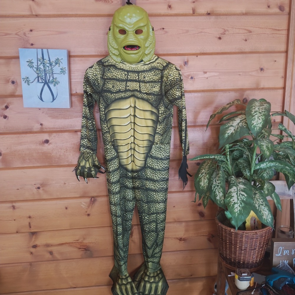 Rubies Creature Black Lagoon Costume used Childrens MEDIUM 2023 Swa,p monster C2 - Picture 1 of 6